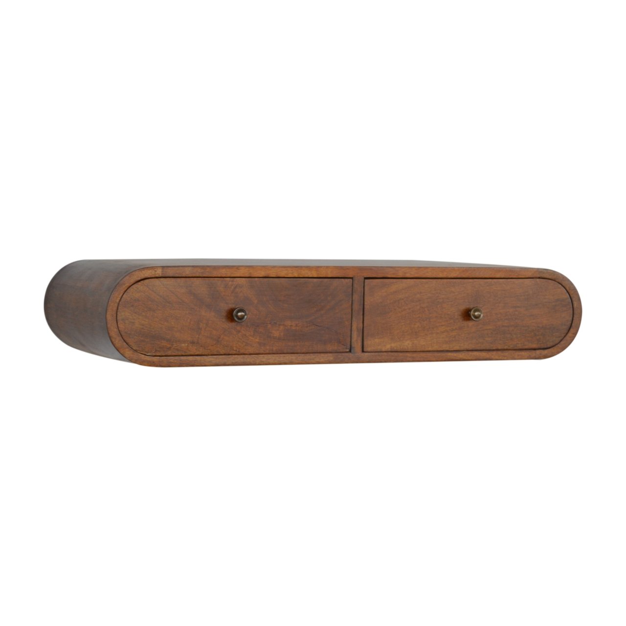 Floating Chestnut Console Table